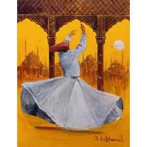Abdul Hameed, 18 x 24 inch, Acrylic on Canvas, AC-ADHD-177